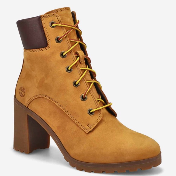 🆕 Timberland Allington Heel 6" wheat boot Sz 7.5 - Picture 1 of 16